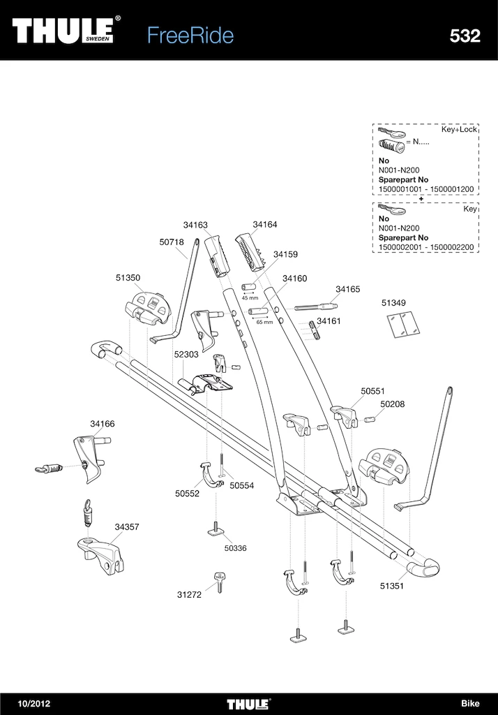 2x Thule FreeRide 532