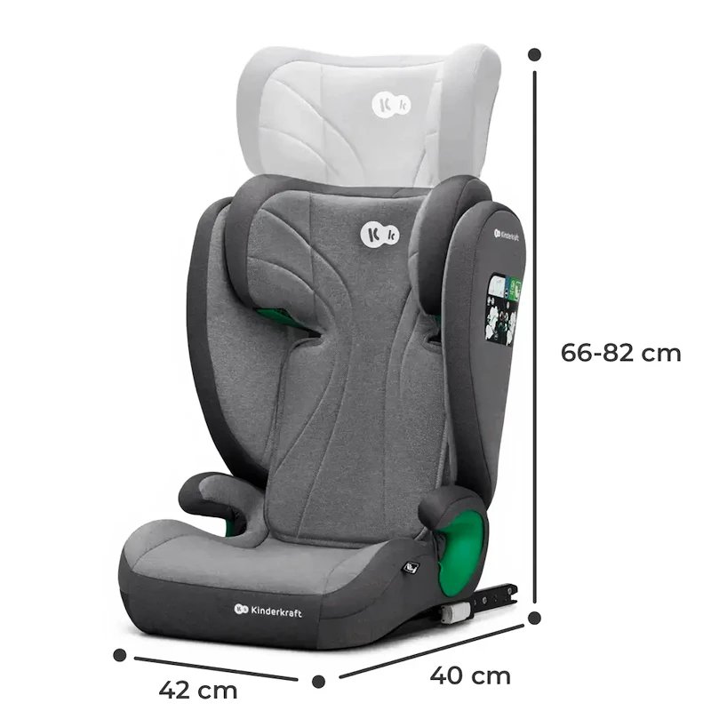 Avtosedež Kinderkraft Junior Fix 2 i-Size 100-150 cm Rocket Grey