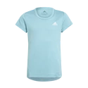 Dekliška majica adidas Aeroready 3-Stripes Tee Mint Ton