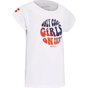 Dekliška majica Babolat  Exercise Cotton Tee Girl White