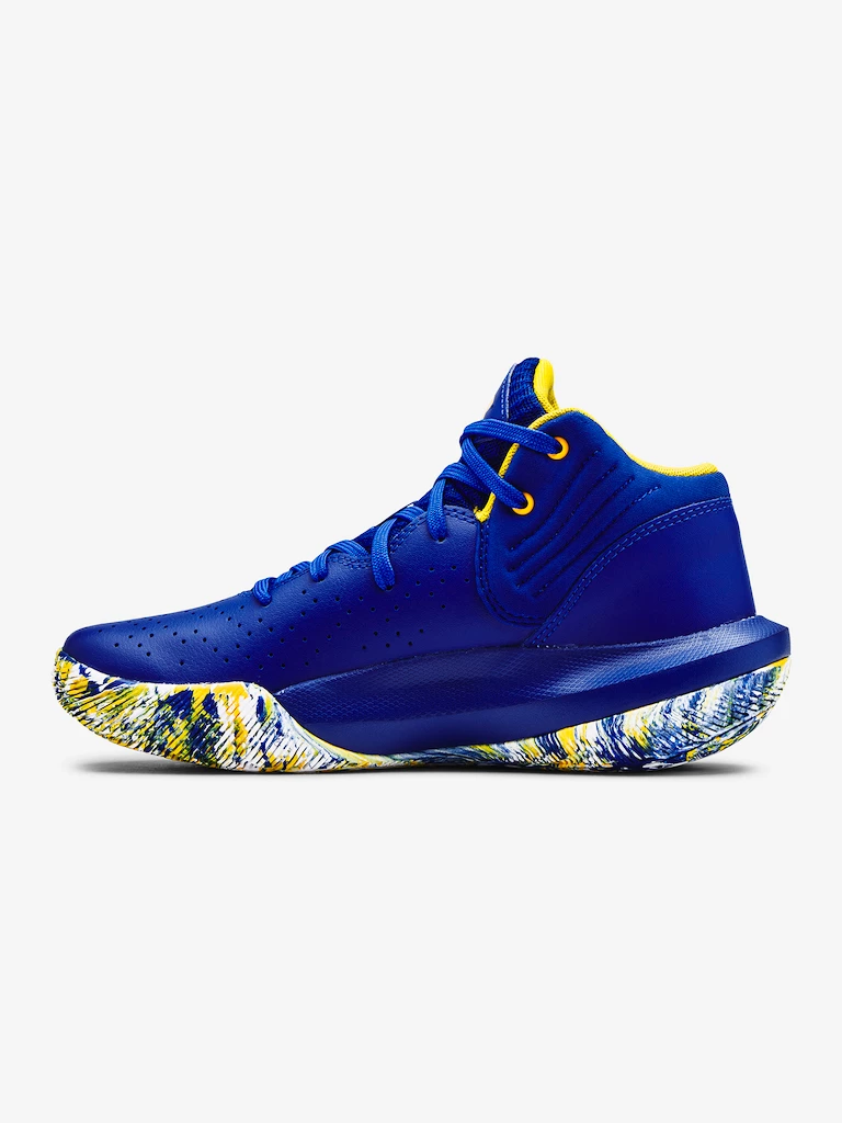Deška košarkaška obutev Under Armour GS Jet '21-BLU