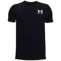 Deška majica Under Armour  Sportstyle Left Chest SS Black  S
