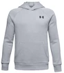 Deški pulover Under Armour  RIVAL COTTON HOODIE grey