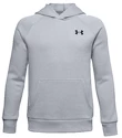 Deški pulover Under Armour  RIVAL COTTON HOODIE grey