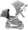 Dodatni sedež za otroški voziček Thule Sleek Sibling seat Aluminum/Gray Melange