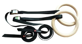 Gimnastični obroči Power System Gymnastic Wooden Rings