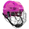 Hokejska čelada Bauer RE-AKT 55 Combo Pink Senior