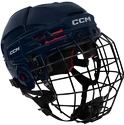 Hokejska čelada CCM Tacks 70 Combo Navy  Senior M