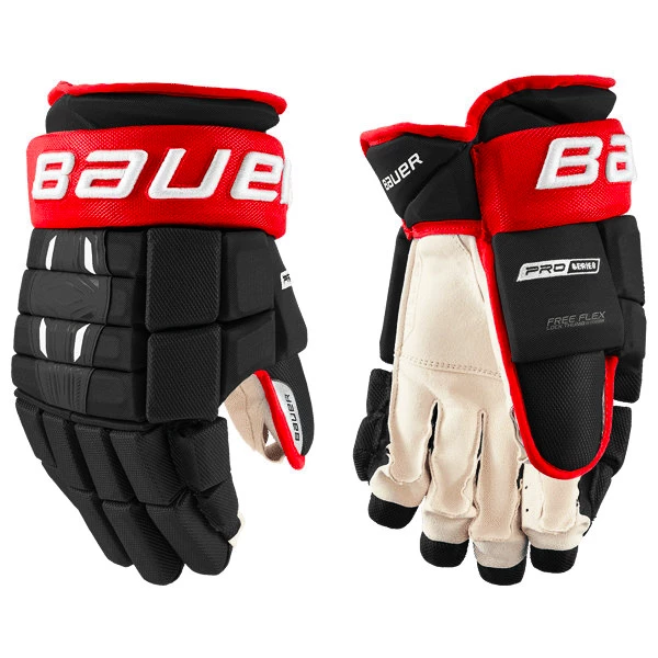 Hokejske rokavice Bauer Pro Series Black/Red Senior 14 palcev
