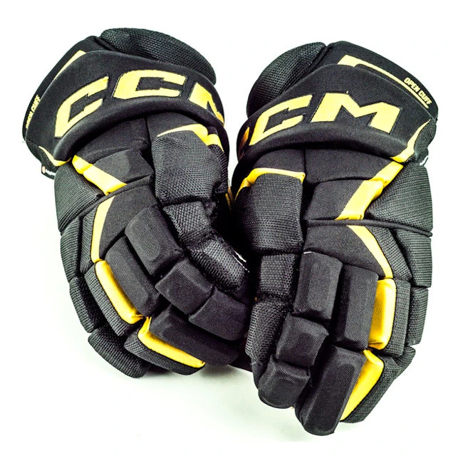 Hokejske rokavice CCM JetSpeed FT6 Black/Sunflower Senior 13 palcev