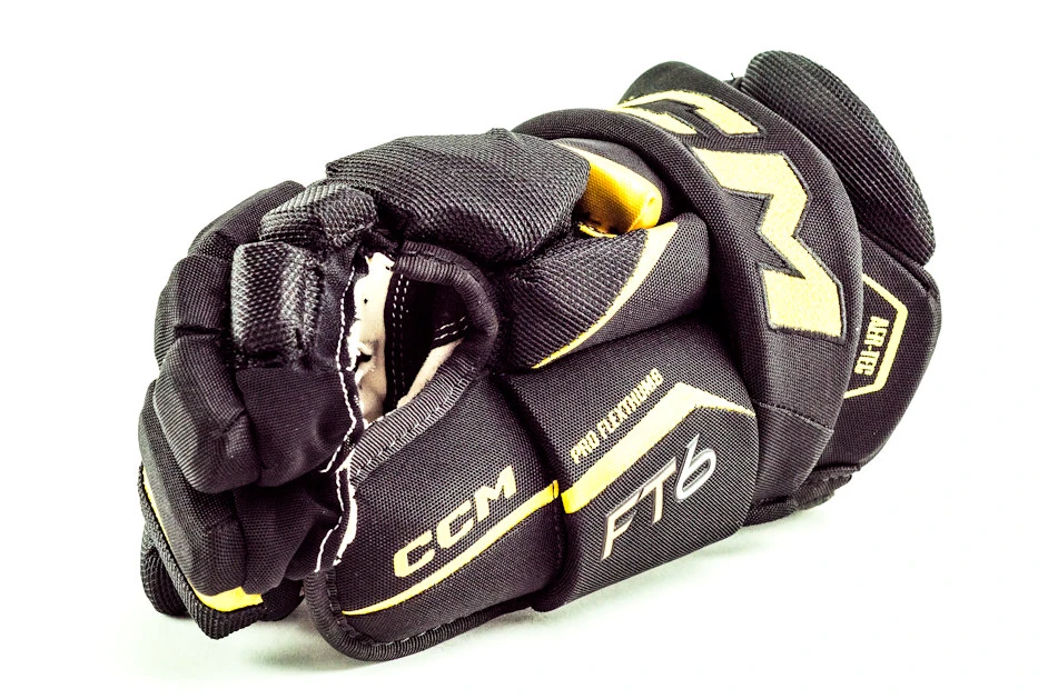 Hokejske rokavice CCM JetSpeed FT6 Black/Sunflower Senior