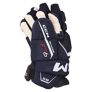 Hokejske rokavice CCM JetSpeed FT6 Navy/White Junior 10 palcev