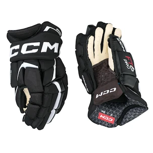 Hokejske rokavice CCM JetSpeed FT6 Pro Black/White Junior 11 palcev
