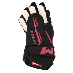 Hokejske rokavice CCM JetSpeed FT680 Black/Red Senior