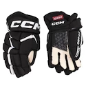 Hokejske rokavice CCM JetSpeed FT680 Black/White Junior 12 palcev
