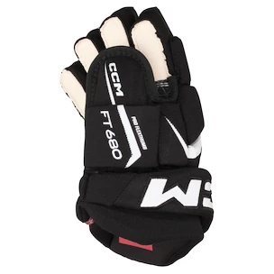 Hokejske rokavice CCM JetSpeed FT680 Black/White Junior 12 palcev