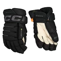 Hokejske rokavice CCM Tacks 4 ROLL PRO 3 Black/Grey Senior 14 palcev