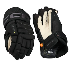 Hokejske rokavice CCM Tacks 4 ROLL PRO 3 Black/Grey Senior 14 palcev