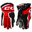 Hokejske rokavice CCM Tacks AS-V PRO Black/Red/White Senior 15 palcev