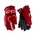 Hokejske rokavice CCM Tacks AS-V PRO Red/White Senior 15 palcev