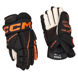 Hokejske rokavice CCM Tacks XF 80 Black/Orange Junior 11 palcev