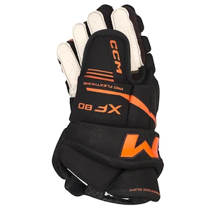 Hokejske rokavice CCM Tacks XF 80 Black/Orange Senior 15 palcev