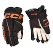 Hokejske rokavice CCM Tacks XF 80 Black/Orange Senior 15 palcev
