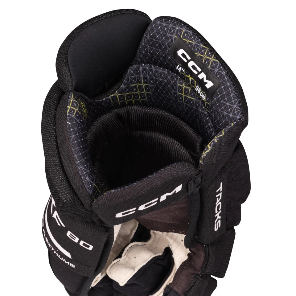 Hokejske rokavice CCM Tacks XF 80 Black/White Senior