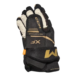 Hokejske rokavice CCM Tacks XF Black/Gold Senior 15 palcev