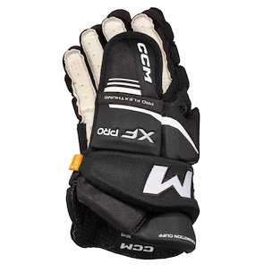 Hokejske rokavice CCM Tacks XF PRO Black/White Senior 15 palcev