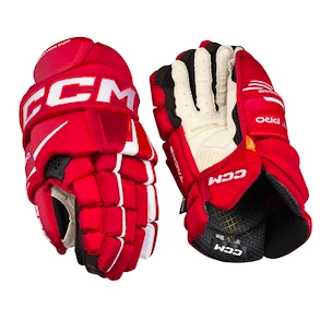 Hokejske rokavice CCM Tacks XF PRO Red/White Junior 11 palcev