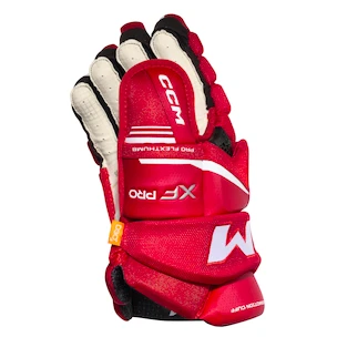 Hokejske rokavice CCM Tacks XF PRO Red/White Junior 11 palcev