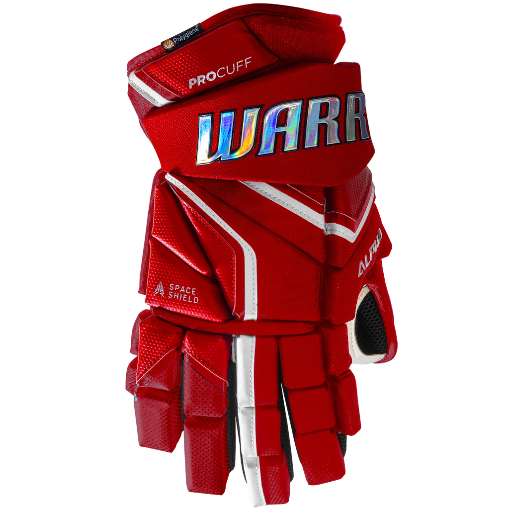 Hokejske rokavice Warrior Alpha LX2 Pro Red Junior 11 palcev