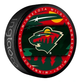 Hokejski plošček Inglasco Inc. Medallion Blister Minnesota Wild