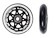 Kolesa z ležaji Rollerblade  84 mm 84A - 8 Pack, SG 7 + spacer