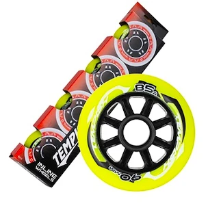 Kolesa za inline hokej Tempish  RADICAL Color 90 mm 85A 4-Pack  zelena