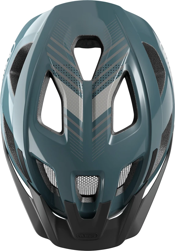 Kolesarska čelada Abus Aduro 3.0 Led Glacier Blue L