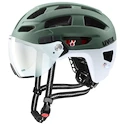 Kolesarska čelada Uvex Finale Visor V Moss Green-Cloud M (S4109770400) 52 - 57 cm