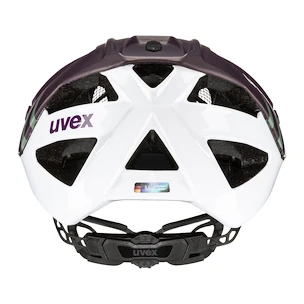 Kolesarska čelada Uvex Quatro CC Plum-White Mat (S4100260100) 52 - 57 cm