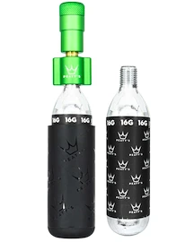 Komplet glave za CO2 s kartušami PEATY'S Road & gravel (16g) - emerald (ppr-hti-rag-emr-12)