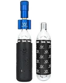 Komplet glave za CO2 s kartušami PEATY'S Road & gravel (16g) - navy (ppr-hti-rag-nvy-12)