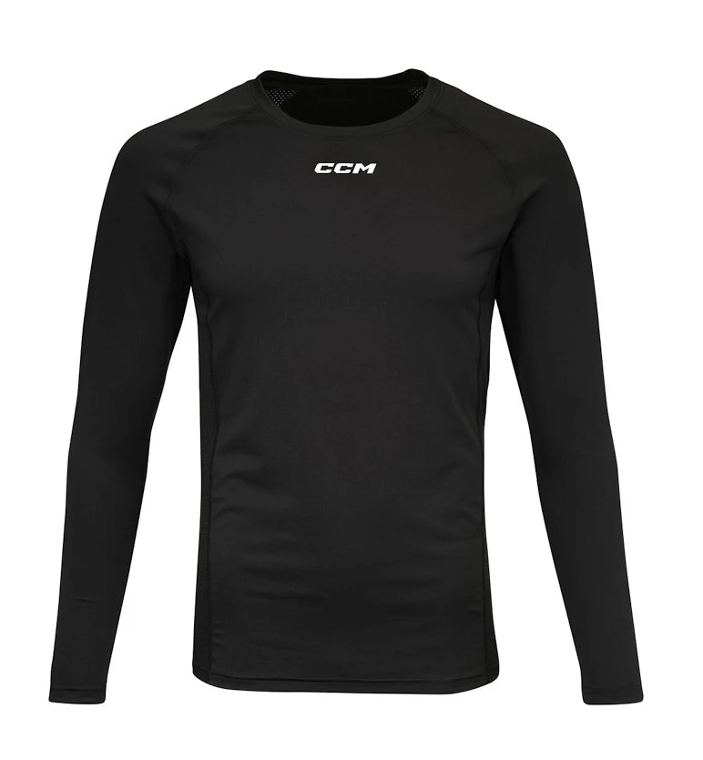 Kompresijska majica CCM  Compression LS Top Black Junior