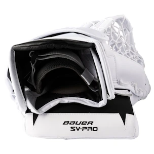 Lovilka za vratarja Bauer  SV-PRO White/Black Intermediate za levo roko (regular)