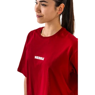 Majica Nebbia GYM ESSENTIALS Oversized T-shirt 381 red
