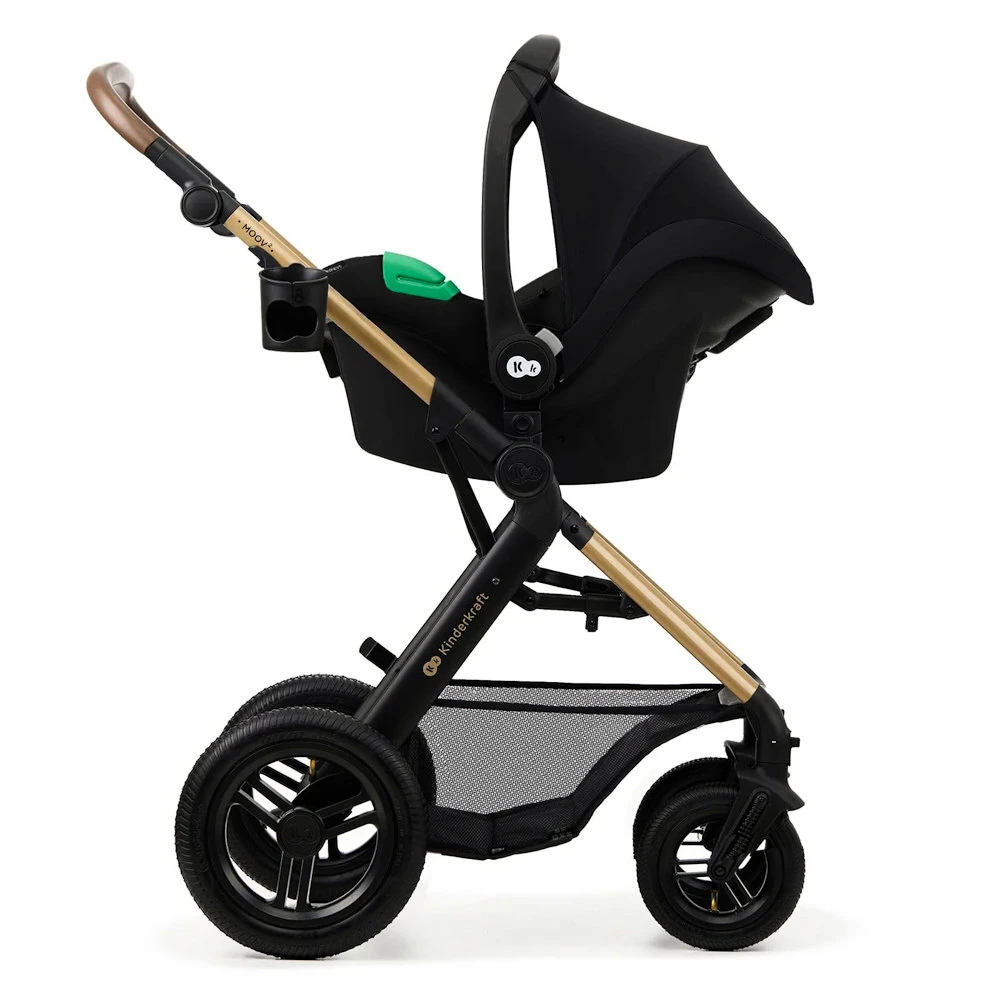 Mestni otroški voziček Kinderkraft Moov 2 3in1 Pure Black