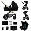 Mestni otroški voziček Kinderkraft Moov 2 3in1 Pure Black
