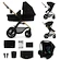 Mestni otroški voziček Kinderkraft Moov 2 3in1 Pure Black