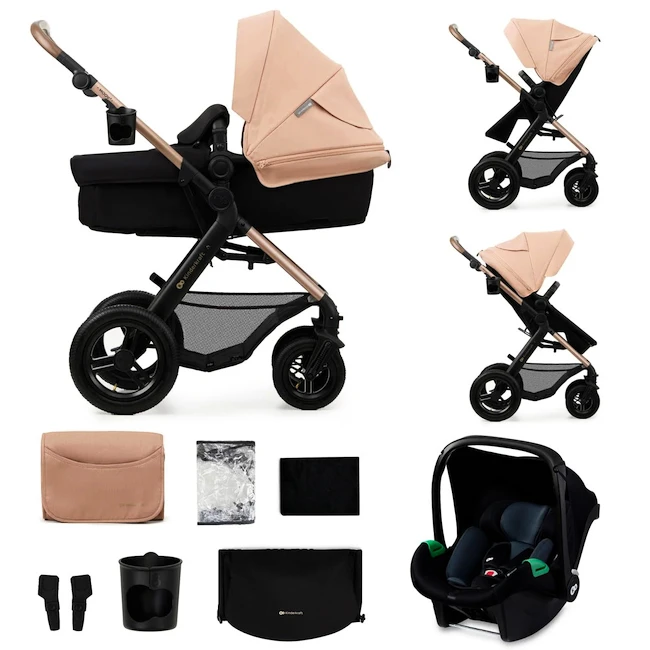 Mestni otroški voziček Kinderkraft Moov 2 Air 3In1 Sand Beige