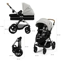 Mestni otroški voziček Kinderkraft Moov 2 XL Moonlight Grey