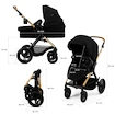 Mestni otroški voziček Kinderkraft Moov 2 XL Pure Black